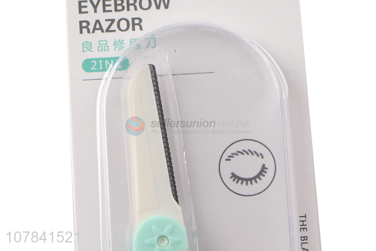 Factory direct sale green eyebrow trimmer universal beauty tool