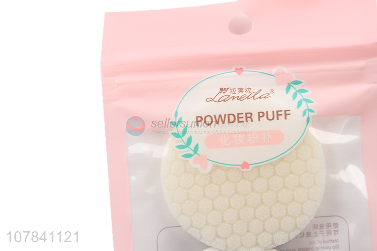 Hot sale white sponge cushion powder puff lady makeup tool