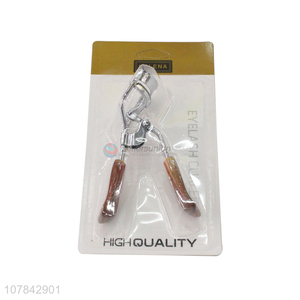 Custom logo creative metal eyelash curler beauty suppplies wholesale