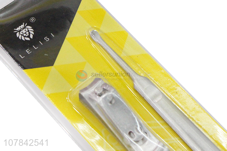 New product stainless steel nail cutter and cuticle pusher kit