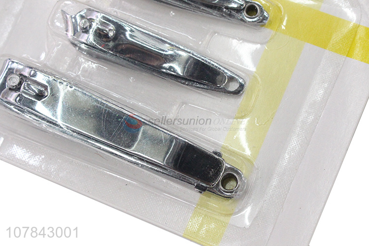 Online wholesale 3 types stainless steel nail clipper trimmer kit