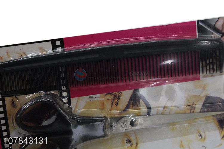 China supplier barber hairdressing tool hair scissor with comb