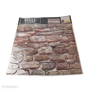 Best price tile stone 3d wall stickers for home décor