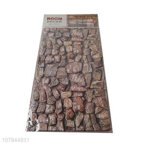 Best price waterproof stone pattern wall stickers wholesale