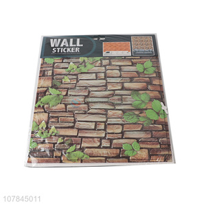 Best selling home décor 3d tile wall stickers with leaves