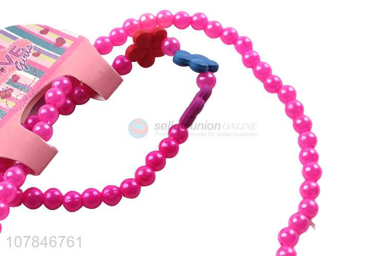 New Products Plastic Necklace Bracelet Fashion Kids Jewelry