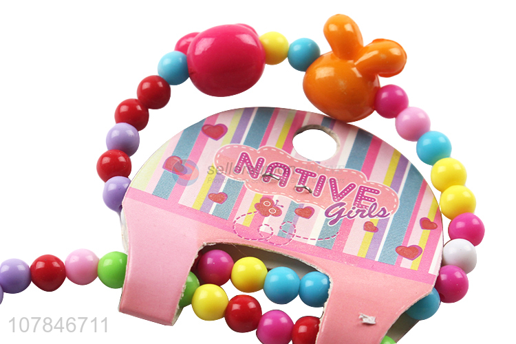Cute Design Fashion Necklace Colorful Bracelet Jewelry Set