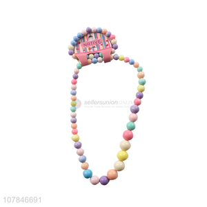 Good Price Colorful Beaded Necklace And Bracelet Set