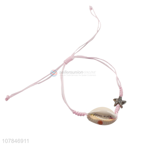 Top product pink shell decorative women bracelet wholesale