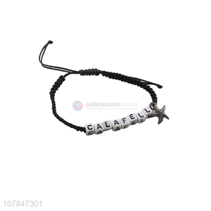 Best selling black hand woven bracelet jewelry for gifts