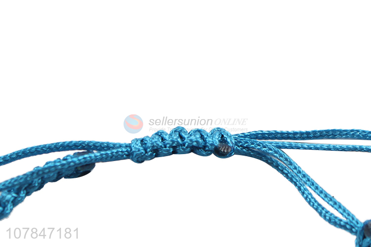 Wholesale from china blue handmade bracelet letter bracelet