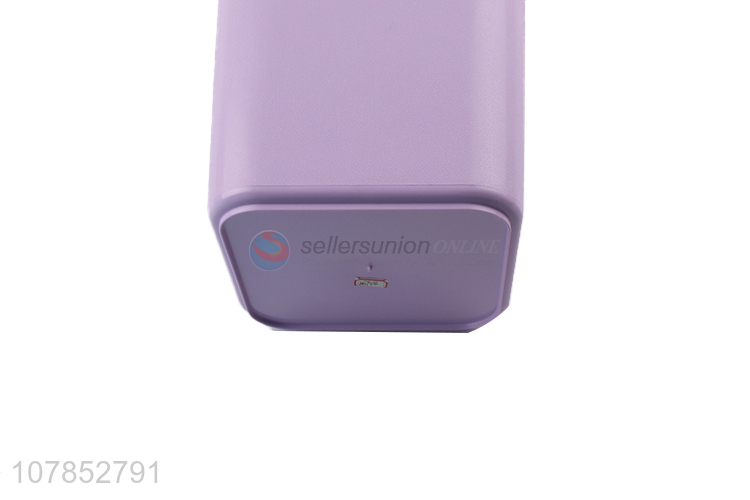 Good price durable purple pp daily use rubbish bin for sale