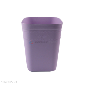 Good price durable purple pp daily use rubbish bin for sale