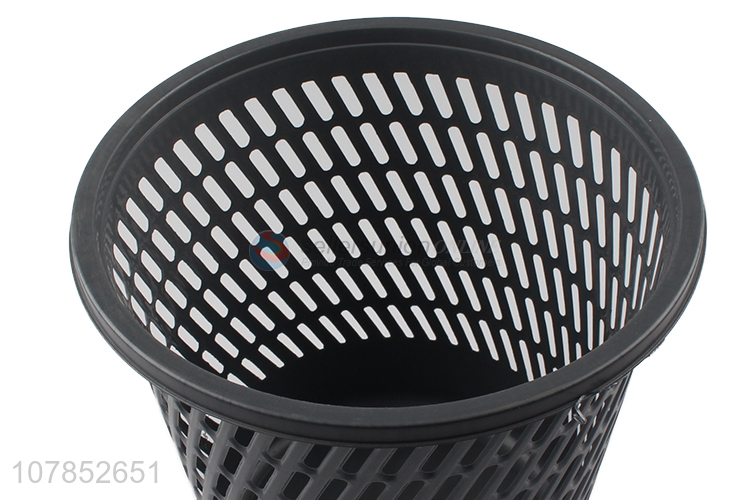 Good selling black durable pp hollow rubbish bin wholesale