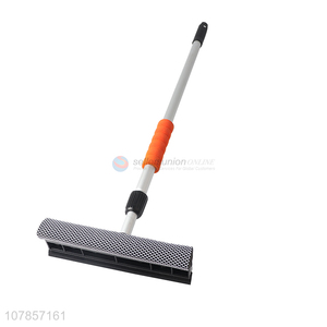 Excellent quality double-sided telescopic sponge window squeegee wiper