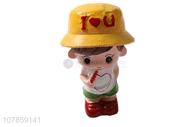 Competitive price lovely resin couple doll resin crafts wholesale