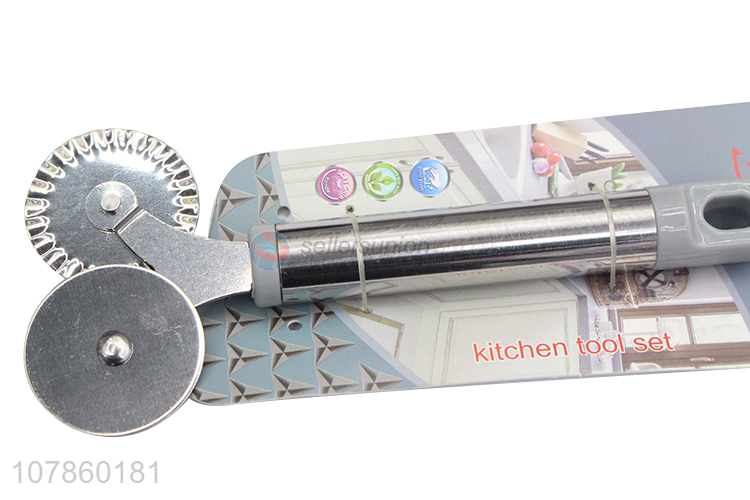 Wholesale Round Pizza Cutter Stainless Steel Handle Pizza Cutter Kitchen Baking Tools