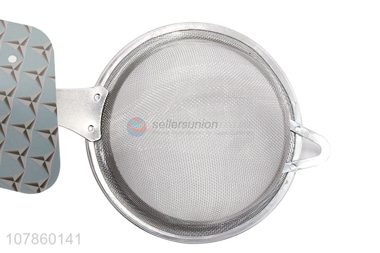 New arrival silver stainless steel sieve large colander