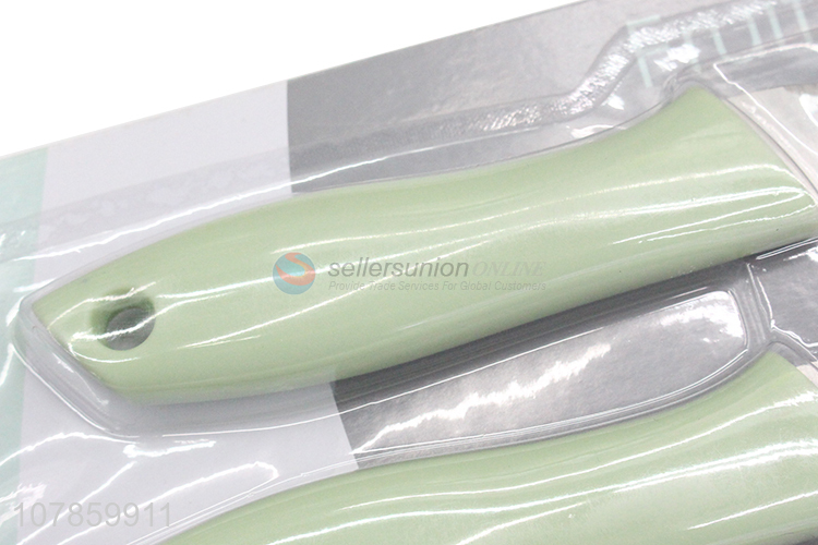 High quality stainless steel fruit knife set with plastic handle