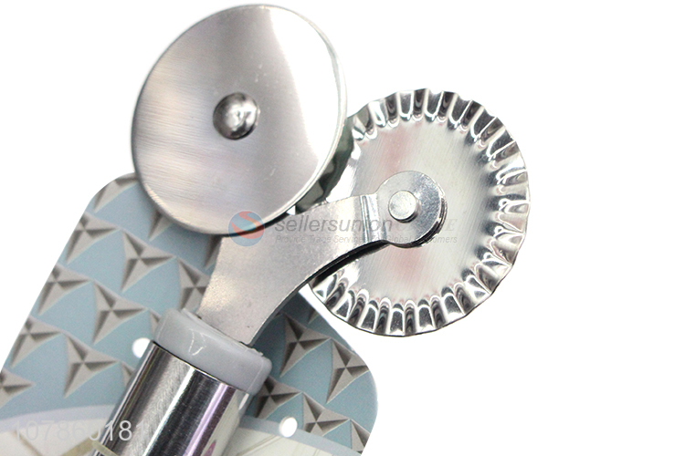 Wholesale Round Pizza Cutter Stainless Steel Handle Pizza Cutter Kitchen Baking Tools