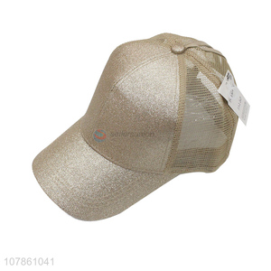 Factory price gold adjustable sports baseball hat wholesale