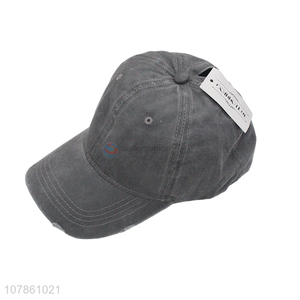Popular products grey sports baseball hat with top quality