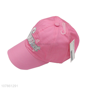 Latest product pink children sports baseball hat for outdoor
