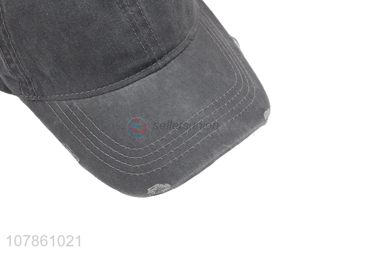 Popular products grey sports baseball hat with top quality