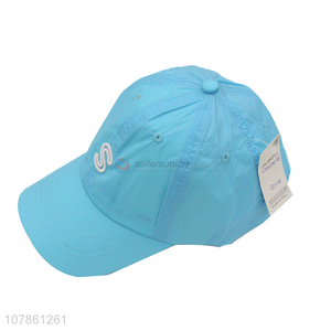 Wholesale low price blue outdoor sports baseball hat for children