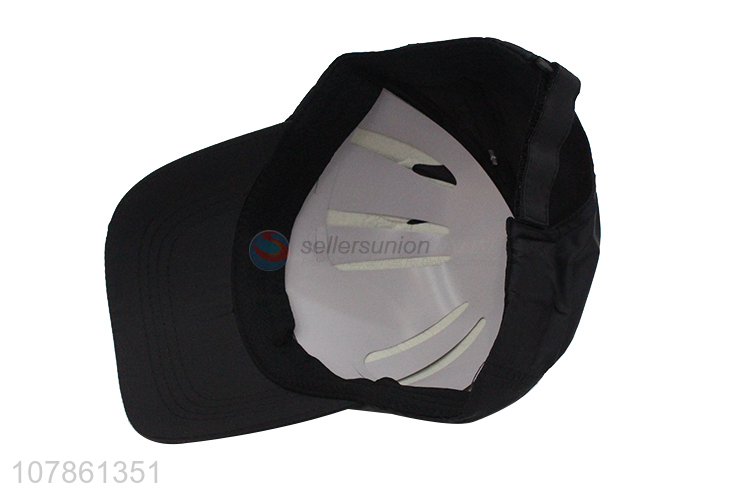 Hot selling black embroidered children baseball hat cup wholesale
