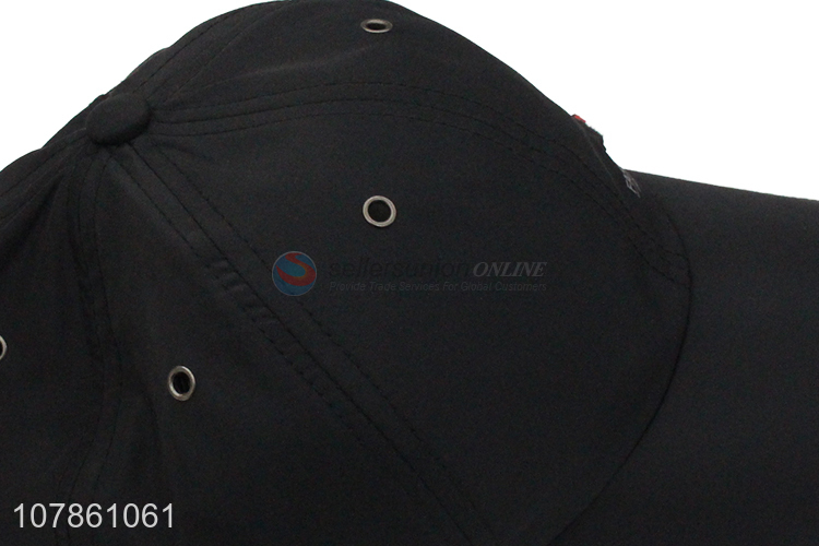 New style black cool adjustable baseball hat for outdoor