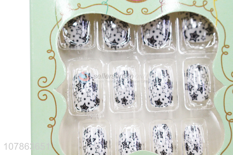 Star Pattern Nail Beauty Art Nail Tips Artificial Nails