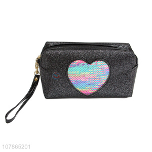 Hot products rectangular sequin makeup bag storage bag wholesale