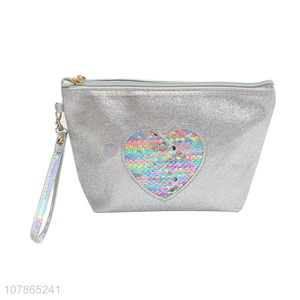 Factory supply waterproof sequin makeup bag storage bag wholesale