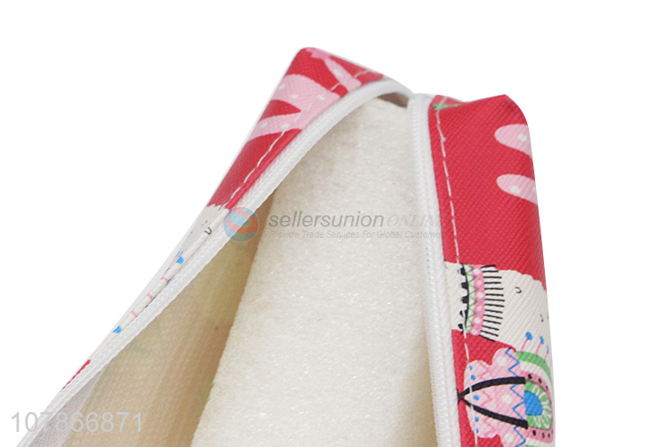 Hot selling waterproof pvc stationery pencil bag with top quality
