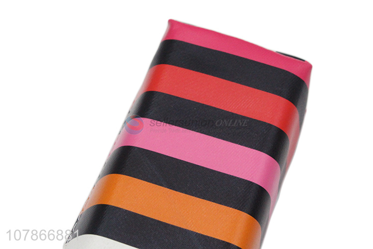 China wholesale stripe pattern school office stationery pencil bag