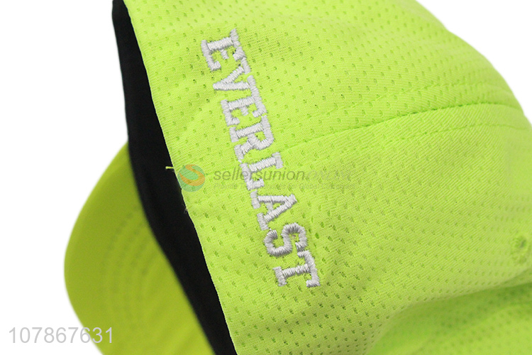 Yiwu wholesale fluorescent green embroidery baseball cap for children