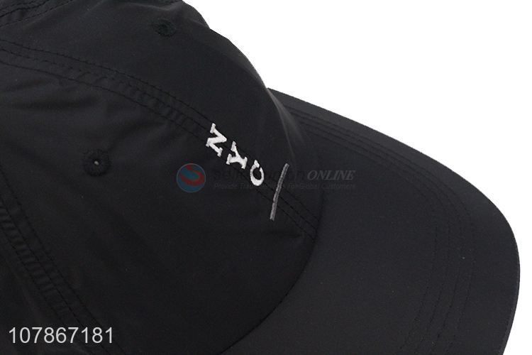 High quality black universal sports quick-drying baseball cap