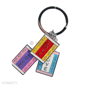 Good Sale Colorful Key Ring Couples Key Chain