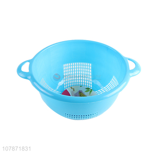 Wholesale kitchen accessories plastic vegetable fruit rice washing basket