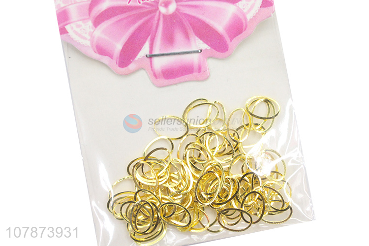 Good wholesale price golden creative hollow nail art accessories