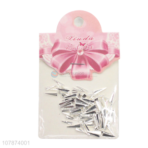 New Arrival Silver Paper Airplane DIY Nail Art Accessories for Girls