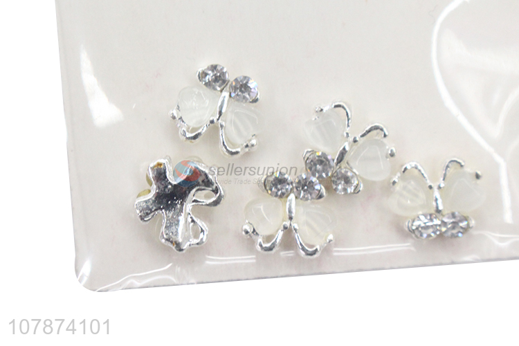 Yiwu wholesale silver creative nail art patch decorative metal accessories
