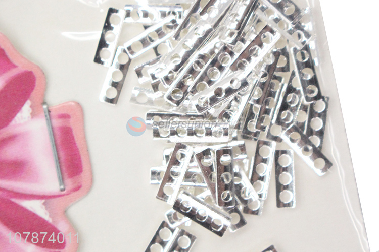 Yiwu wholesale silver hollow DIY nail art metal accessories