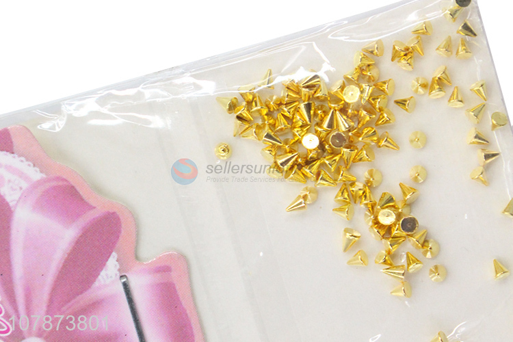 High quality fashion golden creative nail nail nail stickers for ladies