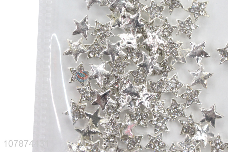 China Factory Wholesale Silver Nail Art Diamond Metal DIY Nail Decoration