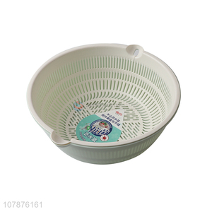 China supplier pp material double layered drain basket for kitchen