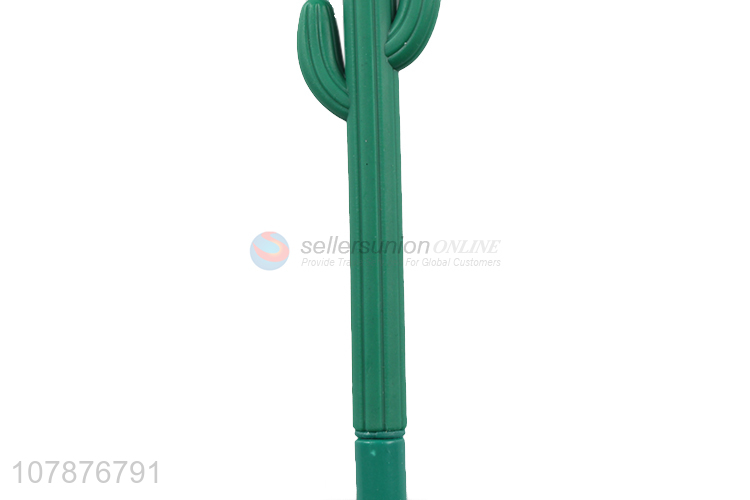 New design green three-dimensional cactus plastic signature pen