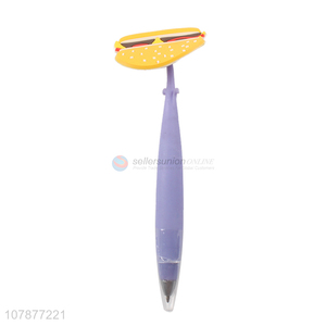 Yiwu direct sale purple plastic signature pen student writing pen