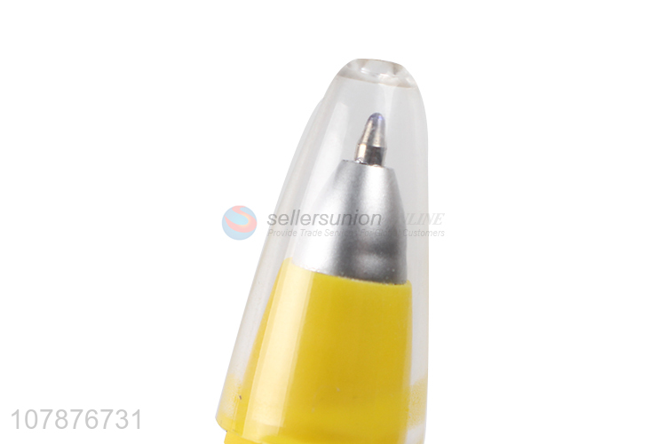 Yiwu wholesale yellow chrysanthemum cartoon ballpoint pen